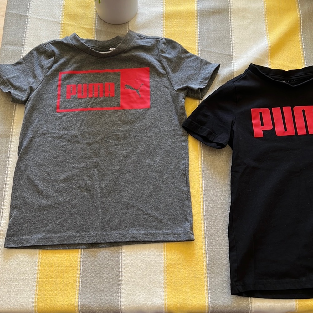 Puma boys 5/6 shirt short sleeved cotton